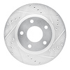 631-67064R Drilled/Slotted Brake Rotor [Silver], 2013-2019 Infiniti/Nissan, Position: Front Right - image 1