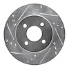631-67065L Drilled/Slotted Brake Rotor [Silver], 2011-2019 Infiniti/Nissan, Position: Front Left - image 1