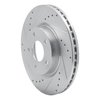 631-67066L Drilled/Slotted Brake Rotor [Silver], Fits Select Infiniti/Nissan, Position: Front Left - image 2