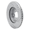 631-67066L Drilled/Slotted Brake Rotor [Silver], Fits Select Infiniti/Nissan, Position: Front Left - image 4