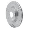 631-67066R Drilled/Slotted Brake Rotor [Silver], Fits Select Infiniti/Nissan, Position: Front Right - image 2