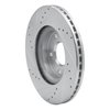 631-67066R Drilled/Slotted Brake Rotor [Silver], Fits Select Infiniti/Nissan, Position: Front Right - image 4