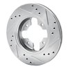 631-67074L Drilled/Slotted Brake Rotor [Silver], 1984-1986 Infiniti/Nissan, Position: Front Left - image 4
