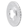 631-67077R Drilled/Slotted Brake Rotor [Silver], 1982-1985 Infiniti/Nissan, Position: Front Right - image 2