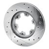 631-67078L Drilled/Slotted Brake Rotor [Silver], 1983-1985 Infiniti/Nissan, Position: Front Left - image 4