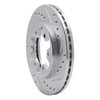 631-67081R Drilled/Slotted Brake Rotor [Silver], 1985-1997 Infiniti/Nissan, Position: Front Right - image 2