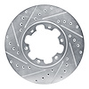 631-67084L Drilled/Slotted Brake Rotor [Silver], 1996-2004 Infiniti/Nissan, Position: Front Left - image 1