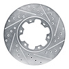 631-67084R Drilled/Slotted Brake Rotor [Silver], 1996-2004 Infiniti/Nissan, Position: Front Right - image 1