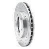 631-67085L Drilled/Slotted Brake Rotor [Silver], 1998-2015 Infiniti/Nissan, Position: Front Left - image 2
