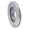 631-67087L Drilled/Slotted Brake Rotor [Silver], 2002-2017 Infiniti/Nissan, Position: Front Left - image 4