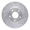 631-67087R Drilled/Slotted Brake Rotor [Silver], 2002-2017 Infiniti/Nissan, Position: Front Right - image 1