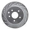 631-67088L Drilled/Slotted Brake Rotor [Silver], Fits Select Multiple Makes/Models, Position: Rear Left - image 1
