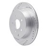 631-67089L Drilled/Slotted Brake Rotor [Silver], Fits Select Infiniti/Nissan, Position: Rear Left - image 2