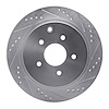 631-67089R Drilled/Slotted Brake Rotor [Silver], Fits Select Infiniti/Nissan, Position: Rear Right - image 1