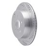 631-67089R Drilled/Slotted Brake Rotor [Silver], Fits Select Infiniti/Nissan, Position: Rear Right - image 2