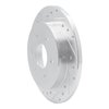 631-67090L Drilled/Slotted Brake Rotor [Silver], 2004-2015 Infiniti/Nissan, Position: Rear Left - image 2
