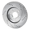 631-67092L Drilled/Slotted Brake Rotor [Silver], Fits Select Multiple Makes/Models, Position: Front Left - image 4
