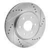 631-67092R Drilled/Slotted Brake Rotor [Silver], Fits Select Multiple Makes/Models, Position: Front Right - image 2
