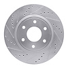 631-67095L Drilled/Slotted Brake Rotor [Silver], 2005-2021 Multiple Makes/Models, Position: Front Left - image 1