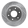 631-67096L Drilled/Slotted Brake Rotor [Silver], 2005-2007 Infiniti/Nissan, Position: Front Left - image 1