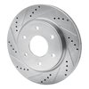 631-67096L Drilled/Slotted Brake Rotor [Silver], 2005-2007 Infiniti/Nissan, Position: Front Left - image 2