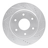631-67096R Drilled/Slotted Brake Rotor [Silver], 2005-2007 Infiniti/Nissan, Position: Front Right - image 1