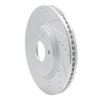 631-67097L Drilled/Slotted Brake Rotor [Silver], 2005-2007 Infiniti/Nissan, Position: Front Left - image 2