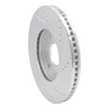 631-67097L Drilled/Slotted Brake Rotor [Silver], 2005-2007 Infiniti/Nissan, Position: Front Left - image 4