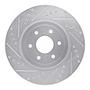631-67099L Drilled/Slotted Brake Rotor [Silver], 2008-2011 Infiniti/Nissan, Position: Front Left - image 1