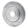 631-67099R Drilled/Slotted Brake Rotor [Silver], 2008-2011 Infiniti/Nissan, Position: Front Right - image 2