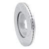 631-67100L Drilled/Slotted Brake Rotor [Silver], 2011-2019 Infiniti/Nissan, Position: Front Left - image 4