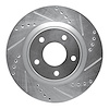 631-67100R Drilled/Slotted Brake Rotor [Silver], 2011-2019 Infiniti/Nissan, Position: Front Right - image 1