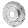 631-67100R Drilled/Slotted Brake Rotor [Silver], 2011-2019 Infiniti/Nissan, Position: Front Right - image 2