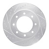 631-67102L Drilled/Slotted Brake Rotor [Silver], 2012-2021 Infiniti/Nissan, Position: Front Left,Fr Left - image 1