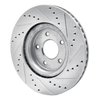 631-67104L Drilled/Slotted Brake Rotor [Silver], 2014-2019 Infiniti/Nissan, Position: Front Left - image 4
