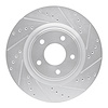 631-67104R Drilled/Slotted Brake Rotor [Silver], 2014-2019 Infiniti/Nissan, Position: Front Right - image 1