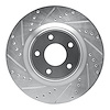 631-67105L Drilled/Slotted Brake Rotor [Silver], Fits Select Infiniti/Nissan, Position: Front Left
