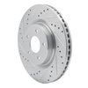 631-67105L Drilled/Slotted Brake Rotor [Silver], Fits Select Infiniti/Nissan, Position: Front Left - image 2