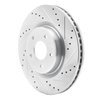 631-67105R Drilled/Slotted Brake Rotor [Silver], Fits Select Infiniti/Nissan, Position: Front Right - image 2