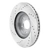 631-67105R Drilled/Slotted Brake Rotor [Silver], Fits Select Infiniti/Nissan, Position: Front Right - image 4