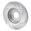631-67106L Drilled/Slotted Brake Rotor [Silver], Fits Select Multiple Makes/Models, Position: Front Left - image 4