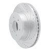 631-67108R Drilled/Slotted Brake Rotor [Silver], Fits Select Infiniti/Nissan, Position: Front Right - image 2