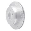 631-67109L Drilled/Slotted Brake Rotor [Silver], Fits Select Infiniti/Nissan, Position: Rear Left - image 2