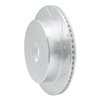 631-67110R Drilled/Slotted Brake Rotor [Silver], Fits Select Infiniti/Nissan, Position: Rear Right - image 2
