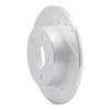 631-67113L Drilled/Slotted Brake Rotor [Silver], Fits Select Infiniti/Nissan, Position: Rear Left - image 2