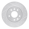 631-67114R Drilled/Slotted Brake Rotor [Silver], Fits Select Infiniti/Nissan, Position: Front Right - image 1