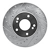 631-68002L Drilled/Slotted Brake Rotor [Silver], 1990-1997 Infiniti/Nissan, Position: Front Left - image 1