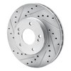 631-68002L Drilled/Slotted Brake Rotor [Silver], 1990-1997 Infiniti/Nissan, Position: Front Left - image 2