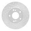 631-68002R Drilled/Slotted Brake Rotor [Silver], 1990-1997 Infiniti/Nissan, Position: Front Right - image 1