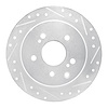 631-68003R Drilled/Slotted Brake Rotor [Silver], 1990-1996 Infiniti/Nissan, Position: Rear Right - image 1